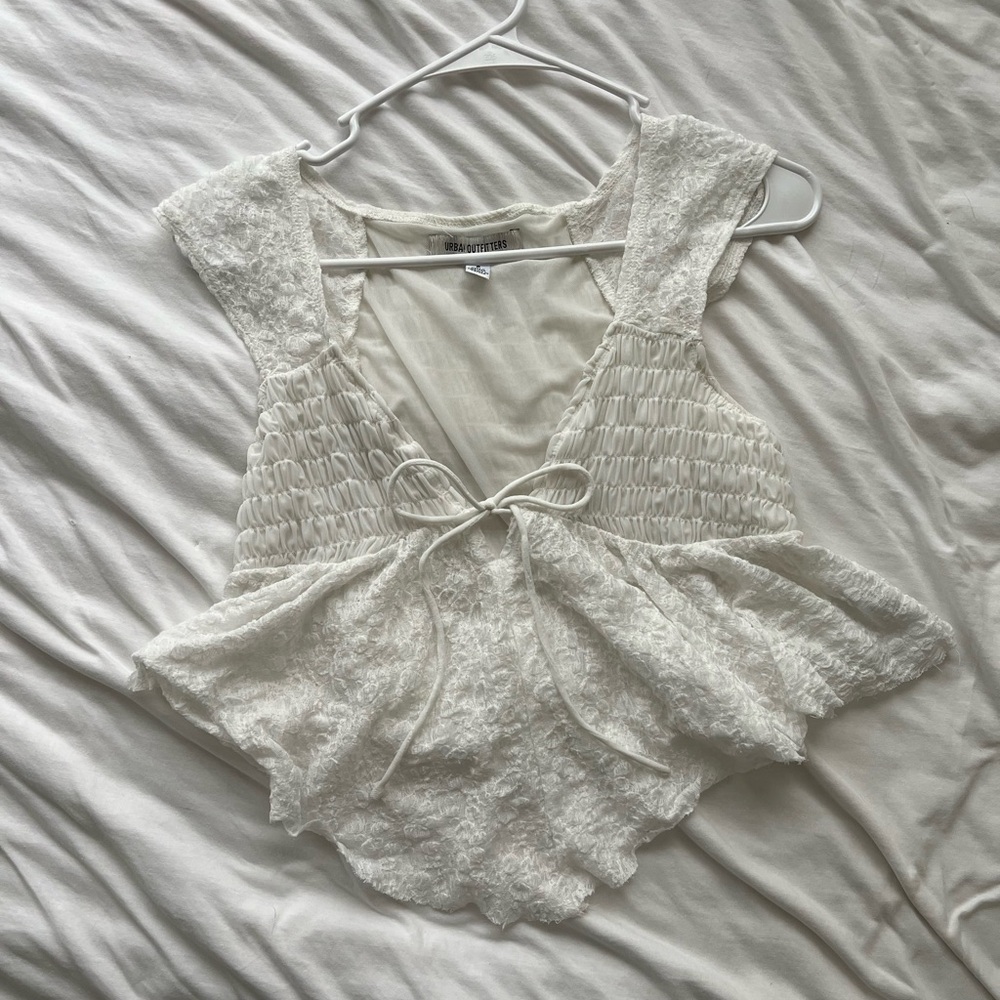 Urban Outfitters White Lace Top